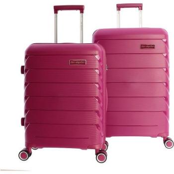 Don Algodon Valigia Rotelle Marina 36/50L Fucsia