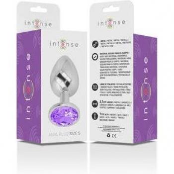 Intense Plug Anal en Métal avec Cristal Violet Taille S