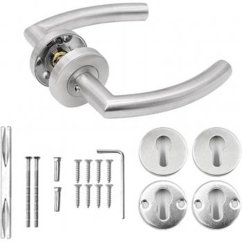 MARIE LH1007 Brushed Nickel Door Handle for Interior Door