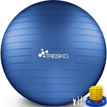 Balle d’Exercices Fitness TRESKO 300 kg – Bleu Indigène