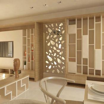 Removable 12pcs 3D Mirror Vinyl Wall Stickers