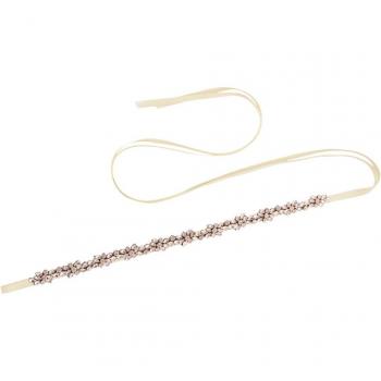 Cinturón de Cintura Nupcial TRiXY S437-G para Novias