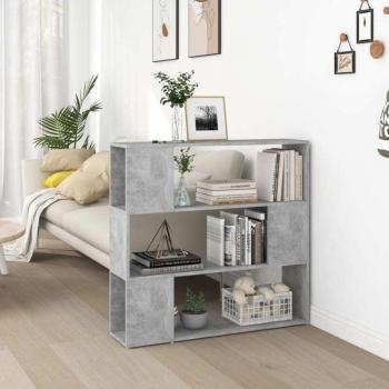 Divisor de ambientes gris hormigón 100x24x94 cm