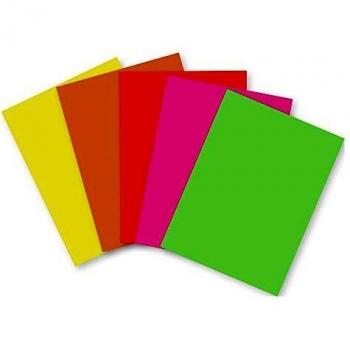 Papier affiche fluo coloris assortis 100f A3 90g
