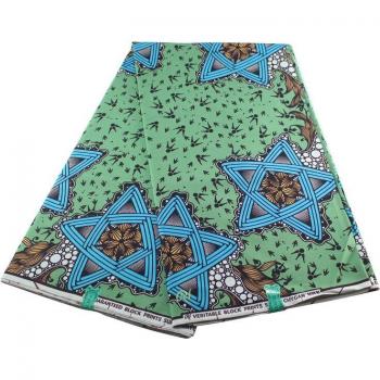 Premium African Cotton Nigeria Ankara Green Print Wax