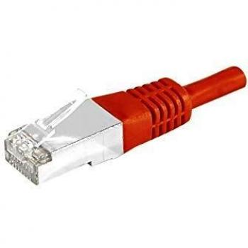 Cable de Red Cat6 con Blindaje S/FTP, Color Rojo, 1 m