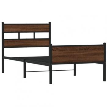 Cadre de lit sans matelas chêne marron 100x200 cm – vieXL