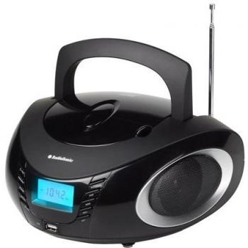 Stereo portatile CD con radio, Nero