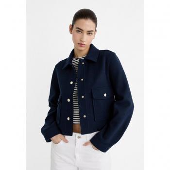 Stradivarius Kurze Jacke in Marineblau XL