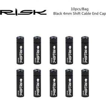 Embouts de câble de vélo, en alliage d'aluminium, 4mm et 5mm, pack de 10