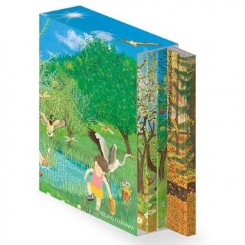 Coffret livres Leporello des 4 Saisons: Coffret de 4 livres accordéons