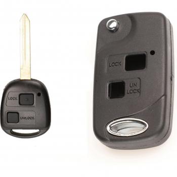Funda de Llave Abatible para Toyota Yaris y Corolla