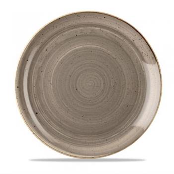 Churchill Stonecast Coupe Plate in Grey, 288mm