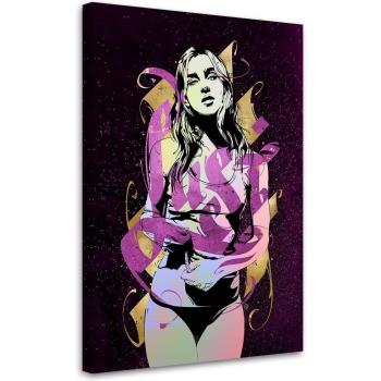 She in Violet Canvas Masterpiece