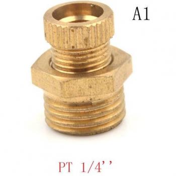 Brass Tone Male Threaded Water Drain Valve for Air Compressors