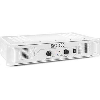 Skytec SPL 400 Amplificador de Audio Blanco