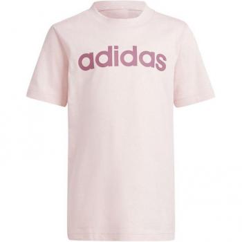Little Essentials Rosa: Camiseta Infantil Adidas Lineage