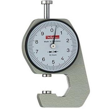 Instrument de mesure d'épaisseur de poche K 15 0-10 mm avec précision de 0,1 mm et plan de 6,35 mm KÄFER