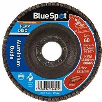 BlueSpot Tools Sanding Flap Disc 115mm 60 Grit