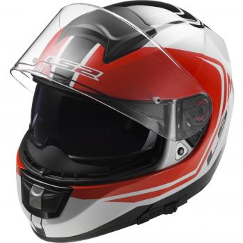 MotoCap LS2 3XL White Black Red