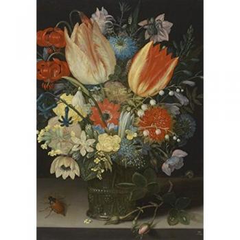 100‑Teil‑Puzzle „Tulpenstillleben“ von Peter Binoit (1623)