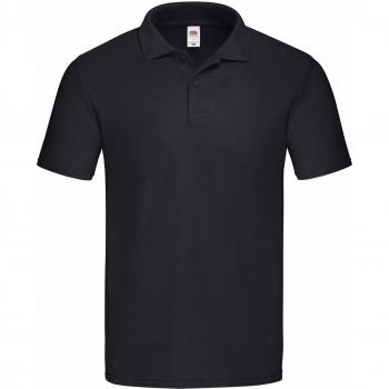 Polo Original Piqué Fruit of the Loom Uomini Nera