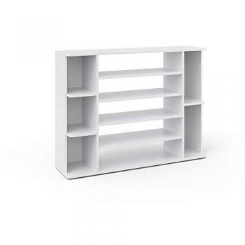 Vicco Schuhschrank Levin, Weiß, 116 x 87 cm