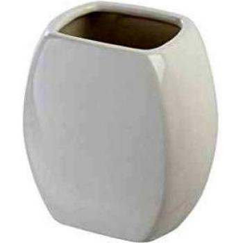 FERIDRAS Parigi Portaspazzolino, Bianco, 6x9x10.5 cm