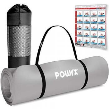 POWRX Tappetino yoga antiscivolo 190 x 60 x 1,5 cm