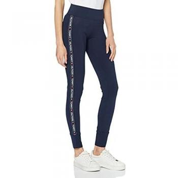 Leggings Tommy Hilfiger con Logo Laterale Blu Navy L