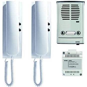 Impianto citofonico bifamiliare Vimar Elvox 885E con platina esterna 88TD