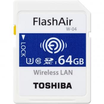 FlashAir 64 GB Toshiba – WLAN‑fähige SDHC‑Karte W‑04