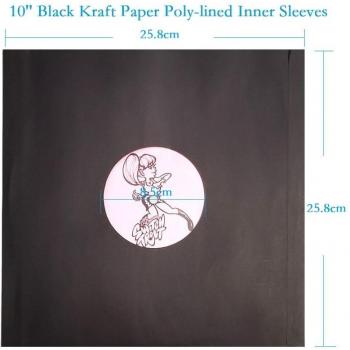 20PCS Anti-static Kraft Paper Inner Sleeves for Vinyl Records