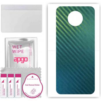 Cobertura protectora APGO para la espalda del Nokia G10 – Film envolvente, foil, vinilo – Estilo Carbono Camaleón CAKA1