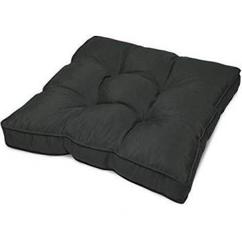 Cuscini lounge Beautissu resistenti all'acqua grigio grafite 60x60x10 cm