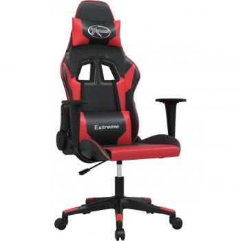 Sedia da Gaming Nera e Rossa in Similpelle vidaXL