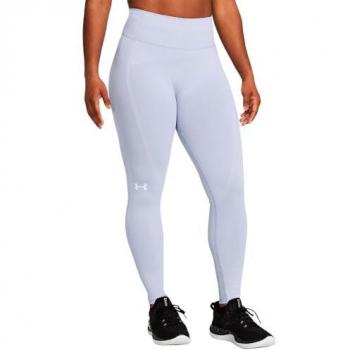 Leggings Under Armour Vanish en Blanco y Lila, diseño sin costuras