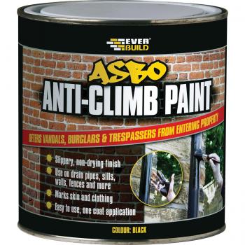 Everbuild Black Anti‑Climb Paint (5 L)