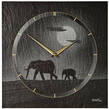 Schiefer Wanduhr AMS 9524