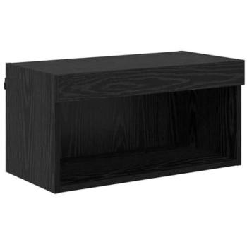 Engineered Wood Black Oak TV Unit – 60x30x30cm (vidaXL)
