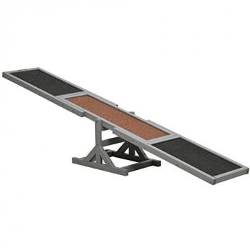 Agility Sport Bascule pour Chien – Bois Sapin, Feutre Noir
