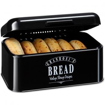 Delaware Broodopslag Metaal – 30x16x20,5 cm met Klapdeksel