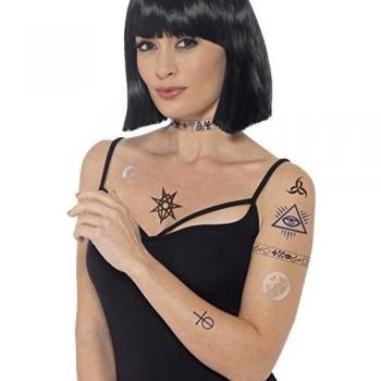 Hexenlicht Blau/Schwarz – Smiffys Okkult‑Klebepunkt