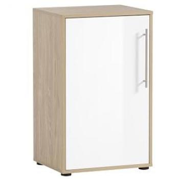 Aktenschrank Antero, 1 Fachboden, Eiche hell/weiß, 51 x 41 x 83,6 cm