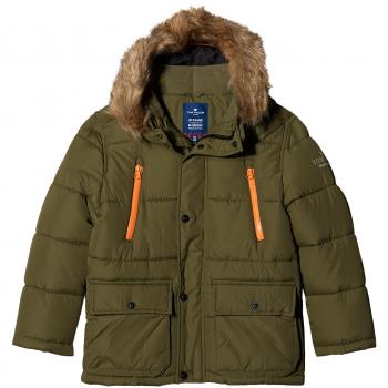 TOM TAILOR Kinder Parker Jacke, Grün (Deep Fresh Olive)