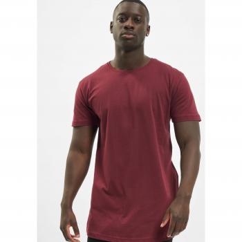 T-shirt long col arrondi Urban Classics rouge