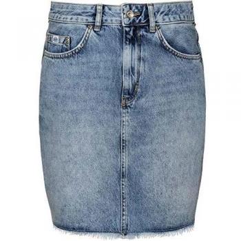 Superdry Minijupe en Denim Gris (24)