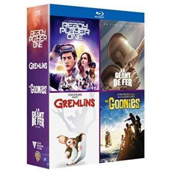 Coffret Blu-ray Amblin 4 films : Ready player one, les Goonies, Gremlins & Le géant de fer