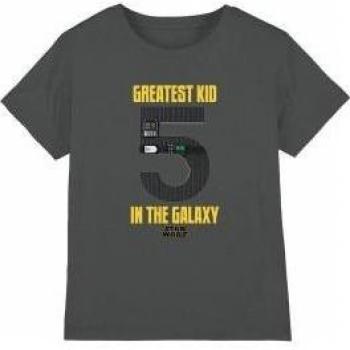 Young Hero Darth Vader Tee in Charcoal (Age 3‑4)