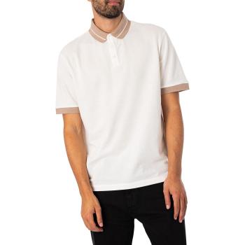 Weißes Armani Exchange Poloshirt XXL – Regular Fit, kontrastreiche Streifen